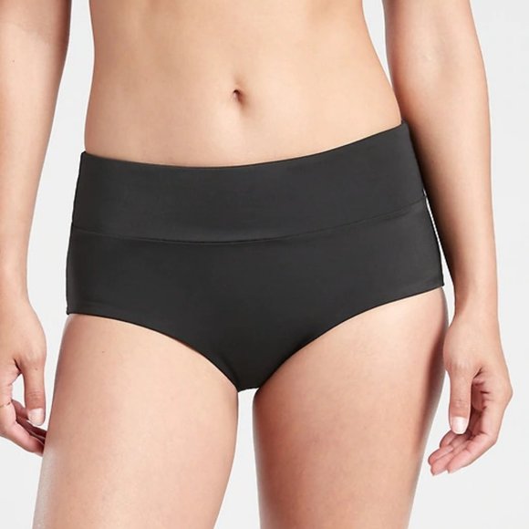 Athleta Malibu Swim Boyshort size XL Black - Picture 1 of 4